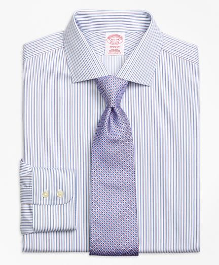 Brooks Brothers Non-iron Madison Fit Sidewheeler Stripe Dress Shirt
