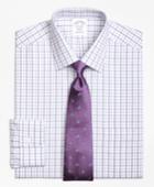 Brooks Brothers Slim Fitted Dress Shirt, Non-iron Hairline Framed Check