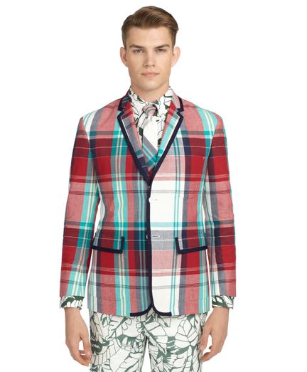 Brooks Brothers Madras Patch Pocket Jacket