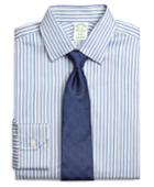 Brooks Brothers Men's Extra Slim Fit Slim-fit Dress Shirt, Heathered Twin Stripe