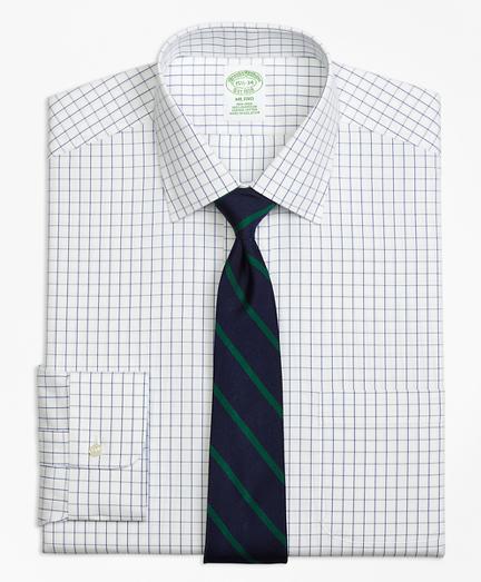 Brooks Brothers Milano Slim-fit Dress Shirt, Non-iron Windowpane