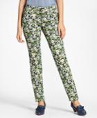 Brooks Brothers Women's Slim-fit Floral-print Jeans
