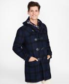 Brooks Brothers Men's Double-faced Wool-blend Plaid Duffle Coat