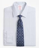 Brooks Brothers Men's Regular Fit Classic-fit Dress Shirt, Non-iron Alternating Double-stripe
