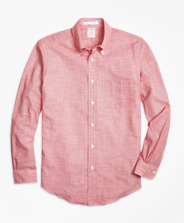 Brooks Brothers Men's Madison Fit Houndstooth Sport Shirt