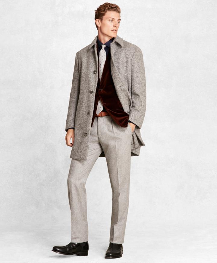 Brooks Brothers Men's Golden Fleece Alpaca-blend Topcoat