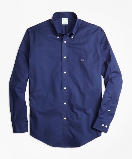 Brooks Brothers Non-iron Milano Fit Warp Weft Oxford Sport Shirt