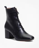 Brooks Brothers Women's Lace-up Leather Boots