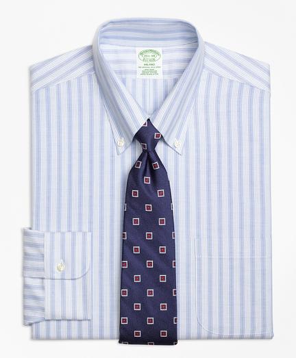 Brooks Brothers Non-iron  Brookscool Milano Fit Split Stripe Dress Shirt