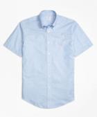 Brooks Brothers Non-iron Brookscool Regent Fit Short-sleeve Sport Shirt