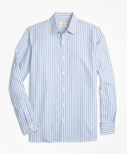 Brooks Brothers Stripe Nine-to-nine Cotton Poplin Shirt