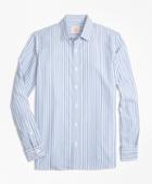 Brooks Brothers Stripe Nine-to-nine Cotton Poplin Shirt