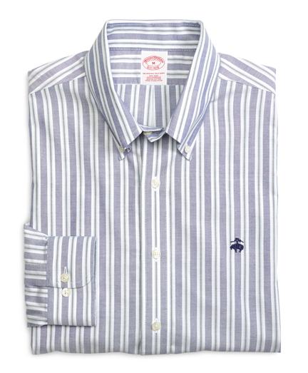 Brooks Brothers Non-iron Regular Fit Stripe Sport Shirt