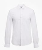 Brooks Brothers Milano Slim Fit Dress Shirt, Performance Non-iron With Coolmax, English Spread Collar Broadcloth