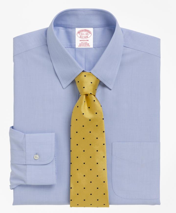 Brooks Brothers Men's Non-iron Regular Fit Tab Collar Dress Shirt