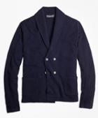Brooks Brothers Double-breasted Wool Cashmere Blend Shawl Collar Blazer