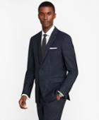 Brooks Brothers Men's Milano Fit Saxxon Wool Plaid 1818 Suit