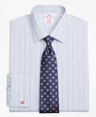 Brooks Brothers Men's Regular Fit Classic-fit Dress Shirt, Non-iron French Cuff Hairline Track Stripe