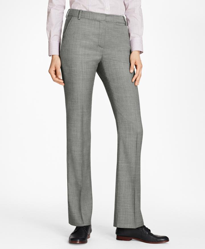 Brooks Brothers Women's Sharkskin Stretch Wool Trousers