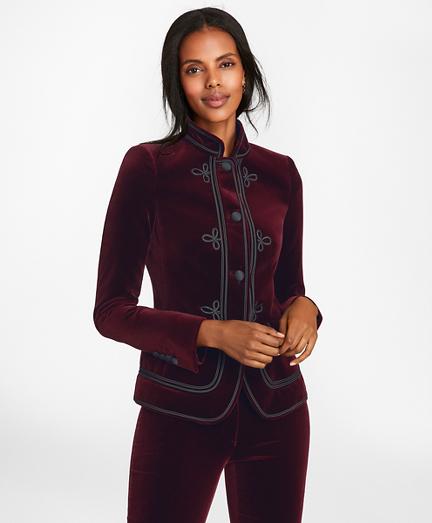 Brooks Brothers Soutache-embroidered Velvet Jacket
