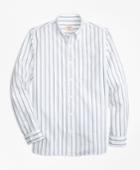 Brooks Brothers Men's Double-stripe Broadcloth Sport Shirt