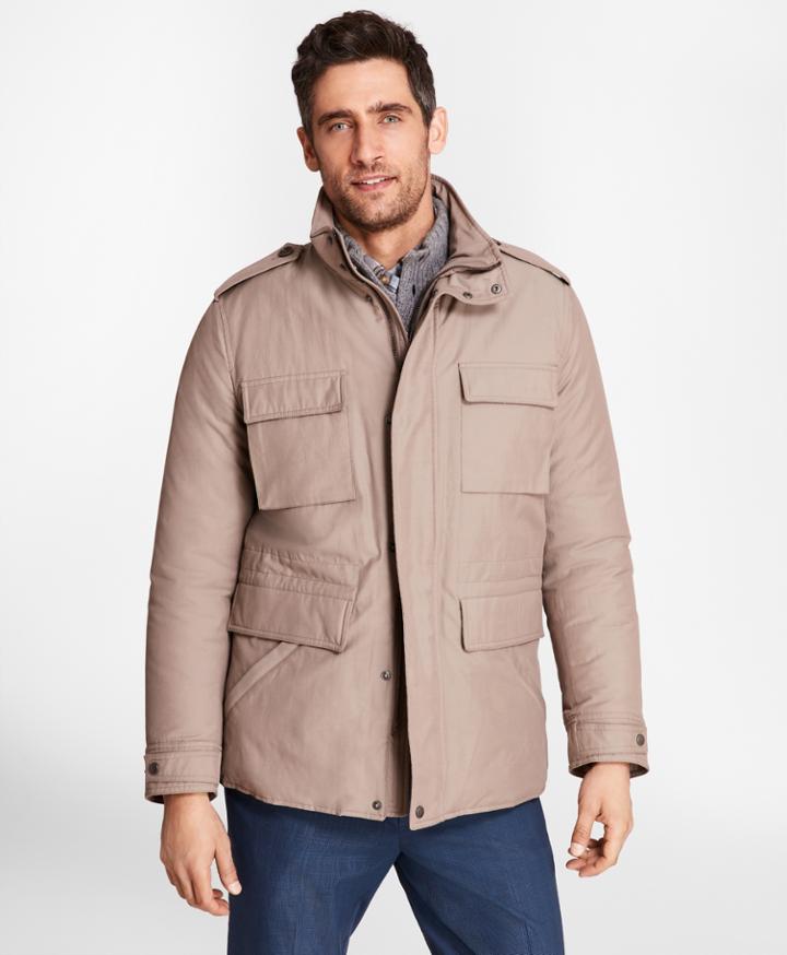 Brooks Brothers Men's Water-repellent Tech Twill Field Jacket