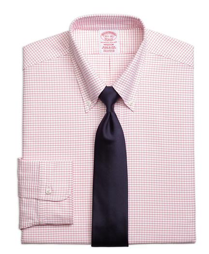 Brooks Brothers Madison Fit Original Polo Button-down Small Windowpane Dress Shirt
