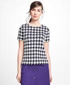 Brooks Brothers Jacquard Houndstooth Top
