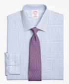 Brooks Brothers Men's Non-iron Regular Fit Triple Tattersall Dress Shirt