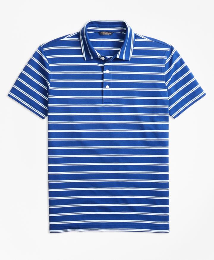Brooks Brothers Men's Original Fit Supima Cotton Stripe Polo Shirt