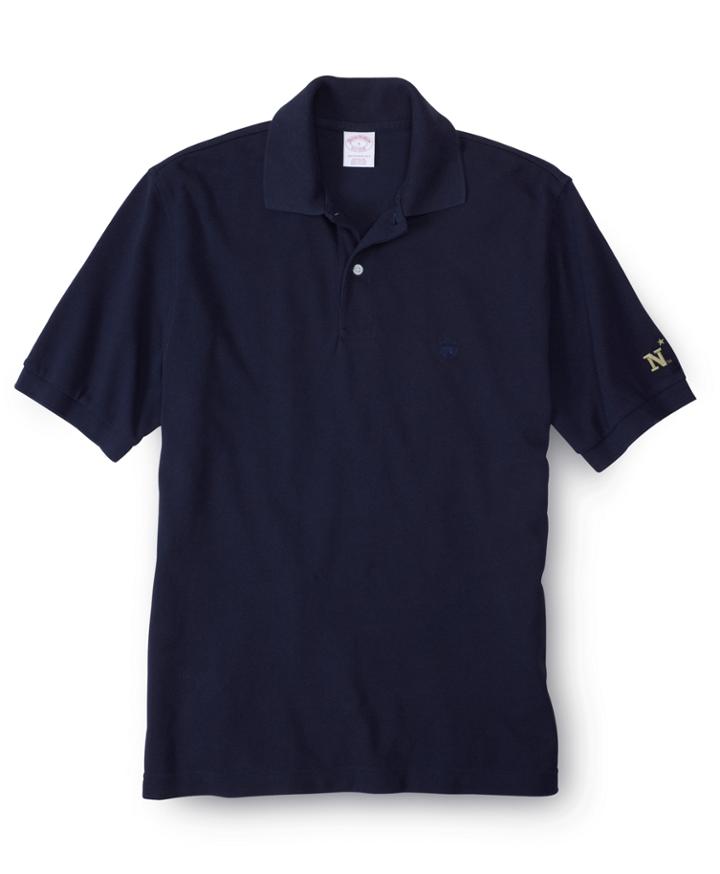 Brooks Brothers Men's United States Naval Academy Tonal Golden Fleece Performance Polo