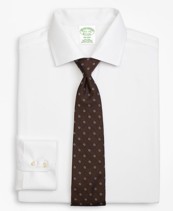 Brooks Brothers Men's Extra Slim Fit Slim-fit Dress Shirt, Non-iron Parquet