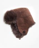 Brooks Brothers Women's Shearling Trapper Hat