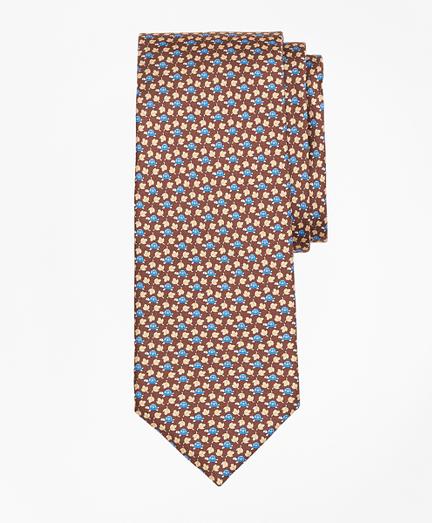 Brooks Brothers Turtle And Leaf Print Tie