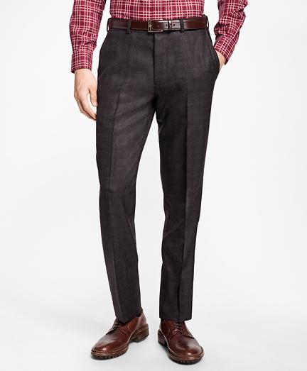 Brooks Brothers Regent Fit Brown Plaid Trousers