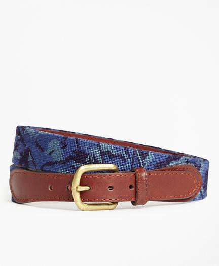 Brooks Brothers Camouflage Needlepoint Belt
