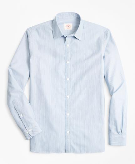 Brooks Brothers Multi-stripe Nine-to-nine Cotton Broadcloth Sport Shirt