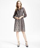 Brooks Brothers Women's Silk Crepe Crinkle Shirtdress
