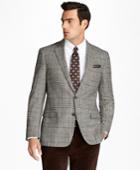 Brooks Brothers Men's Regent Fit Black And White Plaid With Deco Sport Coat