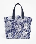 Brooks Brothers Women's Paisley Canvas Tote Bag