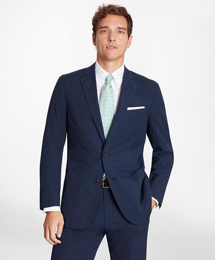 Brooks Brothers Milano Fit Check Seersucker Sport Coat