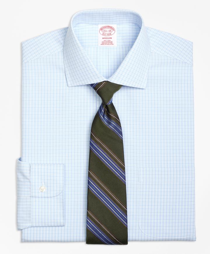 Brooks Brothers Men's Regular Fit Classic-fit Dress Shirt, Non-iron Split Check