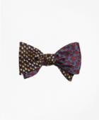 Brooks Brothers Men's Apple And Squirrel Motif Reversible Bow Tie