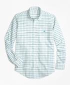 Brooks Brothers Non-iron Brookscool Regent Fit Windowpane Sport Shirt