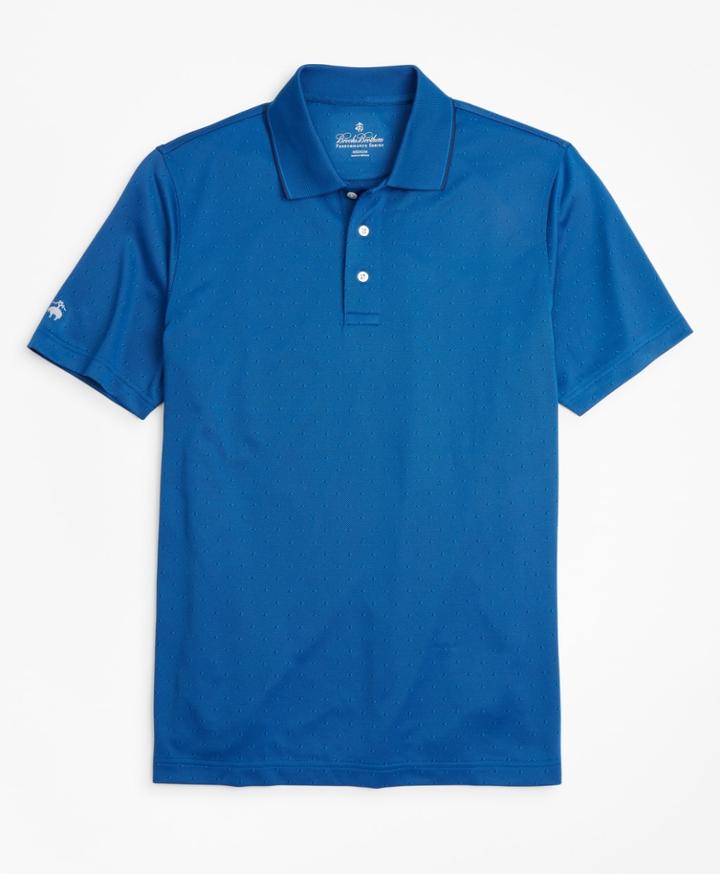 Brooks Brothers Men's Performance Series Diamond Jacquard Polo Shirt