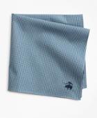Brooks Brothers Two-tone Gingham Pocket Square