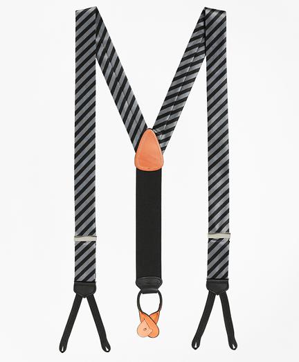 Brooks Brothers Formal Diagonal Striped Suspenders