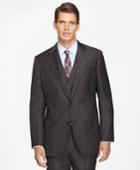 Brooks Brothers Men's Regent Fit Three-piece Saxxon Wool Plaid 1818 Suit