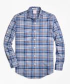 Brooks Brothers Madison Fit Plaid Melange Sport Shirt