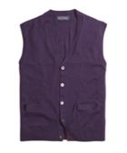 Brooks Brothers Merino Wool Button-front Vest